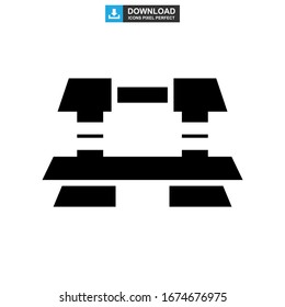 viaduct icon or logo isolated sign symbol vector illustration - high quality black style vector icons
