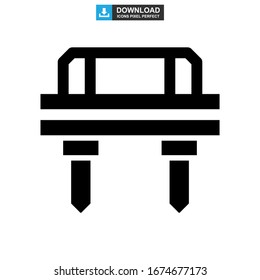 viaduct icon or logo isolated sign symbol vector illustration - high quality black style vector icons
