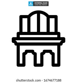 viaduct icon or logo isolated sign symbol vector illustration - high quality black style vector icons
