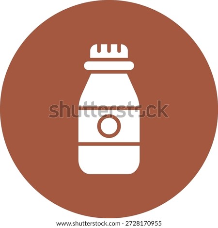 Vial bottle Vector Icon Design Illustration