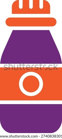 Vial bottle Vector Icon Design Illustration