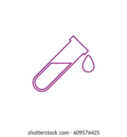 Vial, flask icon purple