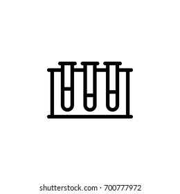 vial laboratory analysis line black icon