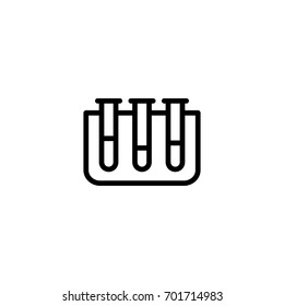 vial laboratory analysis line black icon