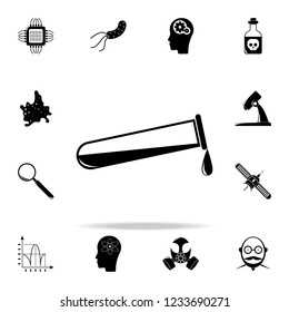 vial with liquid icon. The science icons universal set for web and mobile
