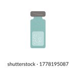 Vial with liquid stock vector illustration