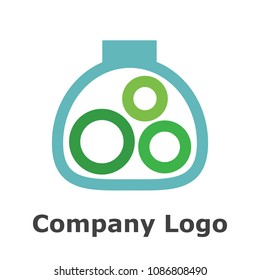 A vial logo concept