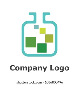 A vial logo concept