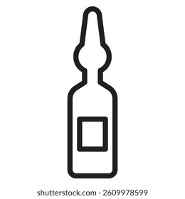 vial medical icon Line Art Logo set