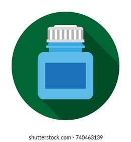 Vial for medications. Vector.