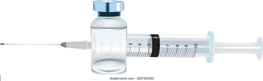 vial with medicine and syringe