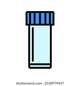 vial plastic package color icon vector. vial plastic package sign. isolated symbol illustration
