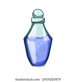 vial potion bottle cartoon. alchemy love, poison halloween, alchemist jar vial potion bottle sign. isolated symbol vector illustration