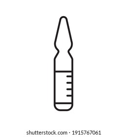 vial vaccine pot line style icon vector illustration design