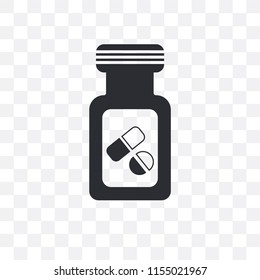 Vial vector icon isolated on transparent background, Vial logo concept
