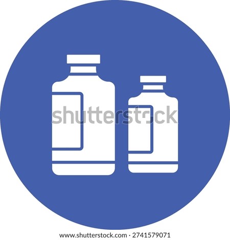 Vials vector icon. Can be used for printing, mobile and web applications.