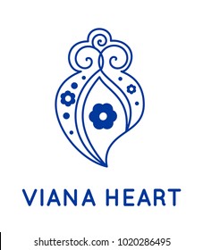 Viana heart vector art