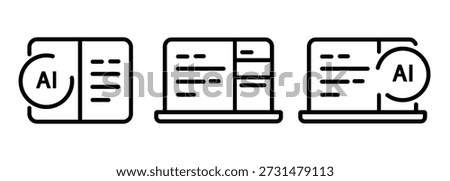 Vibe coding AI assisted code Artificial intelligence software development icon representing automated programming symbol design
