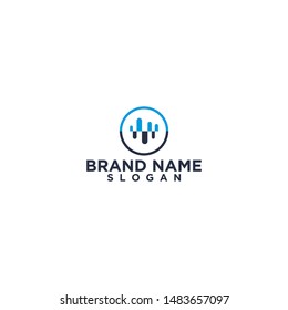 vibe technology modern logo design vector