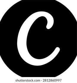 Viber black filled circle social media icon vector