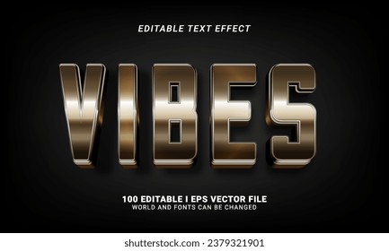vibes 3d style text effect