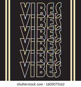 Vibes, 80's retro style background with gradient in pastel tones.