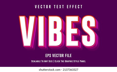 Vibes editable text effect for business logo and brand