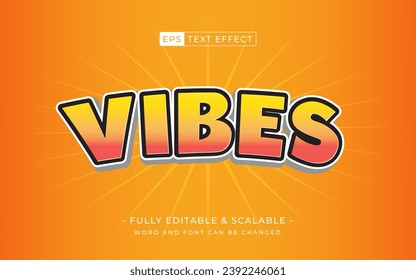 vibes funny text effect with editable text