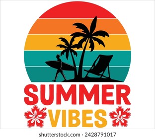   VibesT-shirt, Happy Summer Day T-shirt, Happy Summer Day svg,Hello Summer Svg,Beach Vibes Shirt, Vacation, summer Quotes, Cut File for Cricut  svg