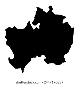 Viborg Municipality map, administrative division of Denmark. Vector illustration.