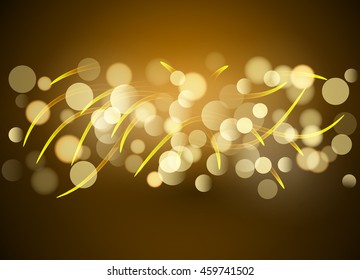 Vibrand vector lines light effect background. Glowing magic lines in motion.