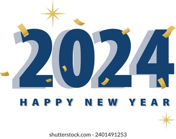 "Vibrant 2024 Happy New Year art: Start the year with colorful celebrations!"