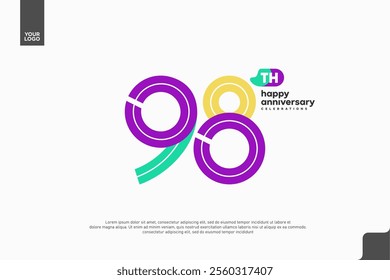 Vibrant 25th Anniversary Celebration with Colorful Design