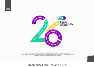 Vibrant 26th Anniversary Celebration with Colorful Design