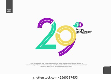 Vibrant 29th Anniversary Celebration with Colorful Design