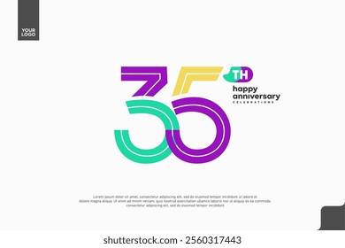 Vibrant 35th Anniversary Celebration with Colorful Design