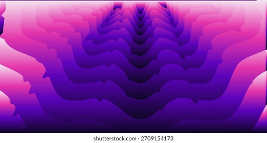 Vibrant 3D color gradation abstract background featuring smooth purple pink gradient tones creating modern dynamic visual atmosphere for creative digital design projects