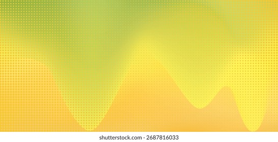 Vibrante 3d forma ondulada ácido amarillo y verde colores fluidos fondo de acuarela digital con textura de semitono. Fondo brillante Abstractas para el Diseño web de la UI, cartel del verano, concepto del negocio
