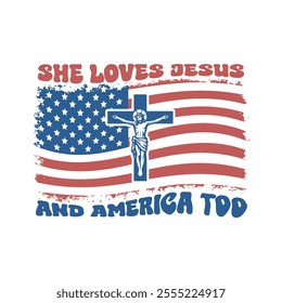 A vibrant 4th of July t-shirt design featuring red, white, and blue colors, patriotic symbols like stars, stripes, fireworks, and the American flag, paired with celebratory slogans such as " 