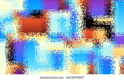 Arte abstrata vibrante Uma mistura colorida de Blues, Pinks e Yellows, exibindo uma mistura envolvente e energética de matizes que cativam os espectadores, inflamando a emoção e a expressão em qualquer artista ou