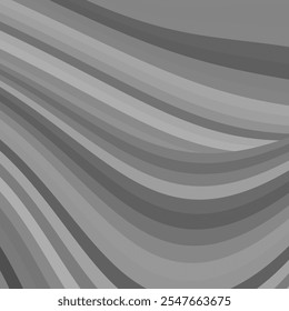  A vibrant abstract artwork featuring wavy, multicolored stripes that seamlessly flow diagonally across the canvas. The spectrum gray shades of colors, creating a lively and dynamic visual effect.
