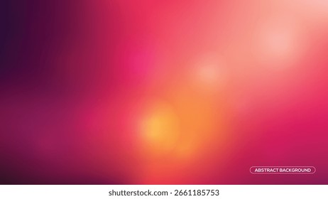 Fundo abstrato vibrante com tons desfocados de rosa, laranja e roxo