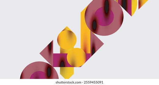 Vibrant abstract background circles with smooth gradients, creating a dynamic and modern design. Ideal for creative, tech, or contemporary-themed projects