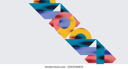 Vibrant abstract background circles with smooth gradients, creating a dynamic and modern design. Ideal for creative, tech, or contemporary-themed projects