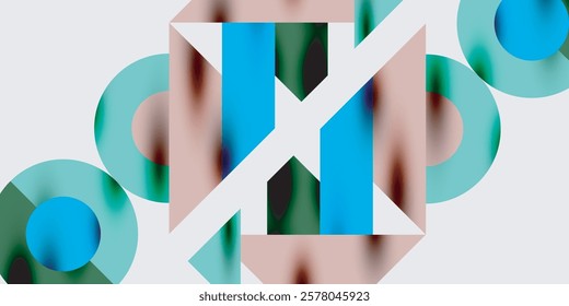 Vibrant abstract background circles with smooth gradients, creating a dynamic and modern design. Ideal for creative, tech, or contemporary-themed projects