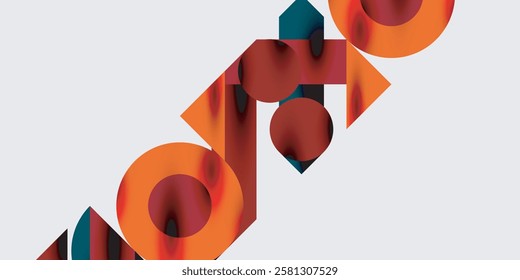 Vibrant abstract background circles with smooth gradients, creating a dynamic and modern design. Ideal for creative, tech, or contemporary-themed projects