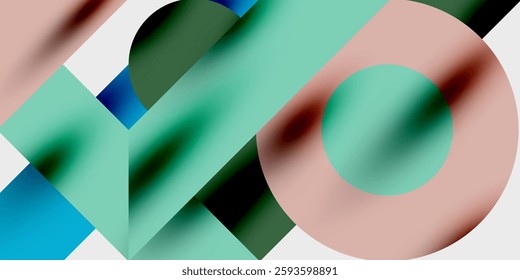 Vibrant abstract background circles with smooth gradients, creating a dynamic and modern design. Ideal for creative, tech, or contemporary-themed projects