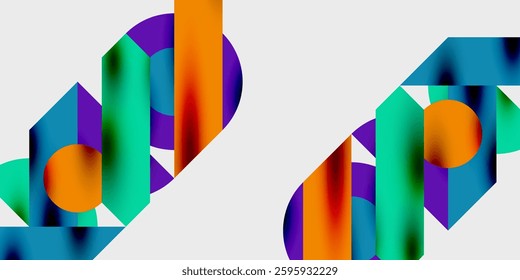 Vibrant abstract background circles with smooth gradients, creating a dynamic and modern design. Ideal for creative, tech, or contemporary-themed projects