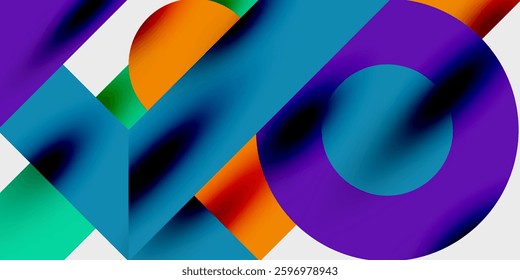 Vibrant abstract background circles with smooth gradients, creating a dynamic and modern design. Ideal for creative, tech, or contemporary-themed projects