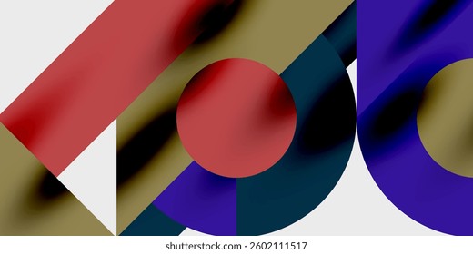 Vibrant abstract background circles with smooth gradients, creating a dynamic and modern design. Ideal for creative, tech, or contemporary-themed projects